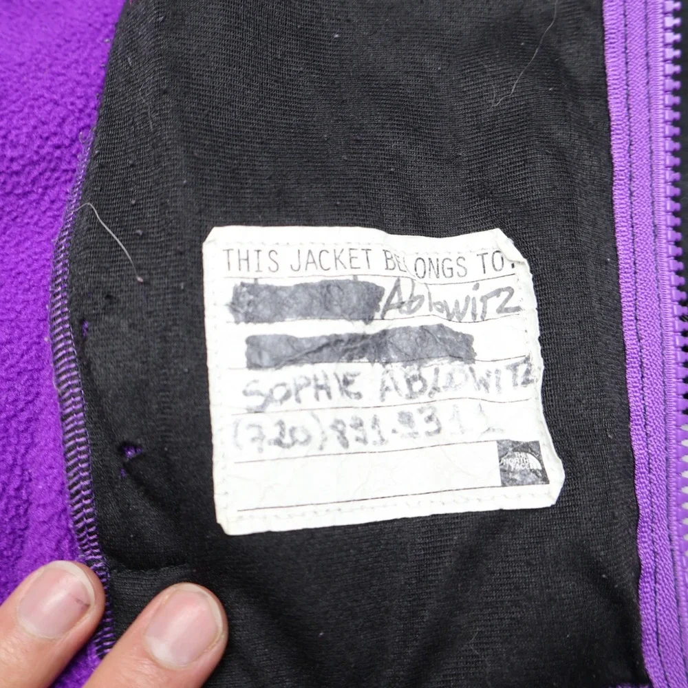 North Face Jacket Girls Small 7/8 Purple Polartec Denali Fleece Outdoor Hiking